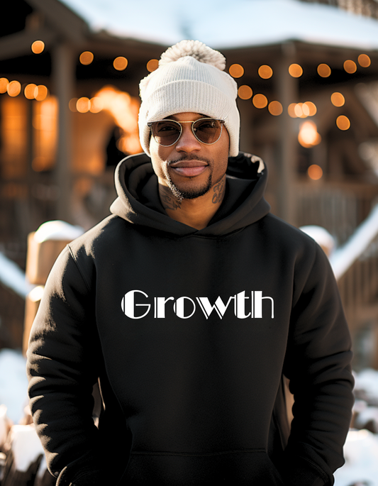 Growth - Unisex Black Hoodie