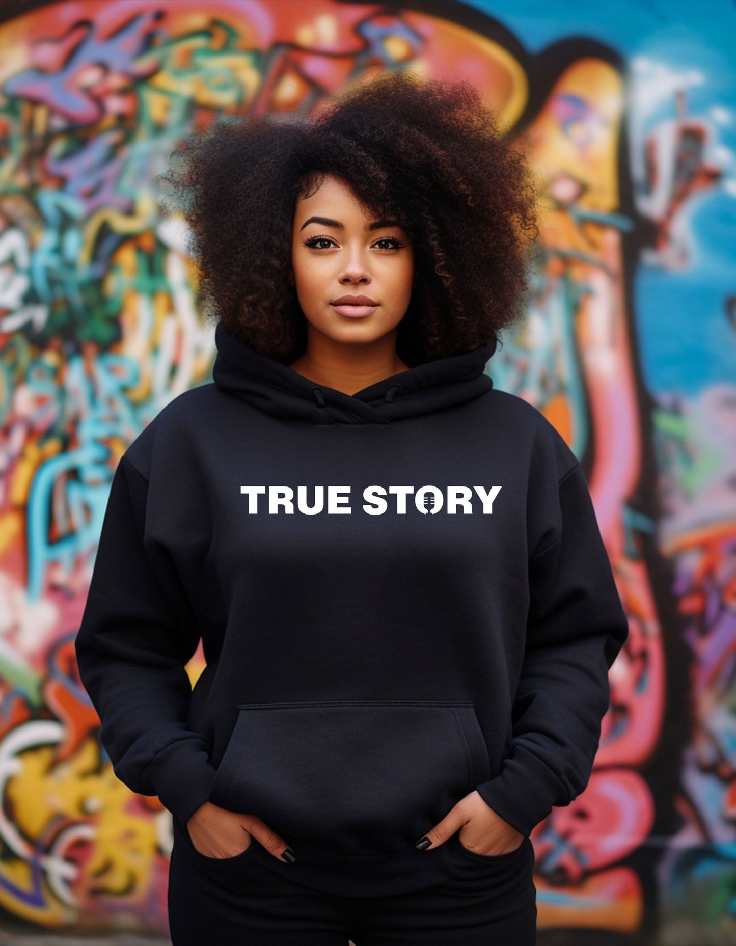 True Story - Unisex Black Hoodie